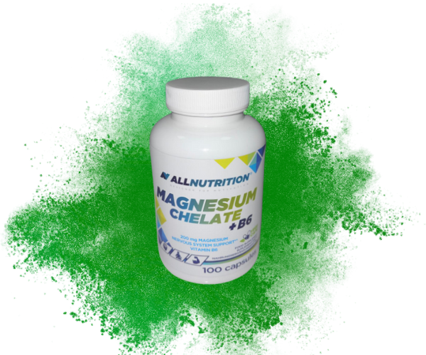 Magnesio chalate + b6   Allnutrition 100 capsulas